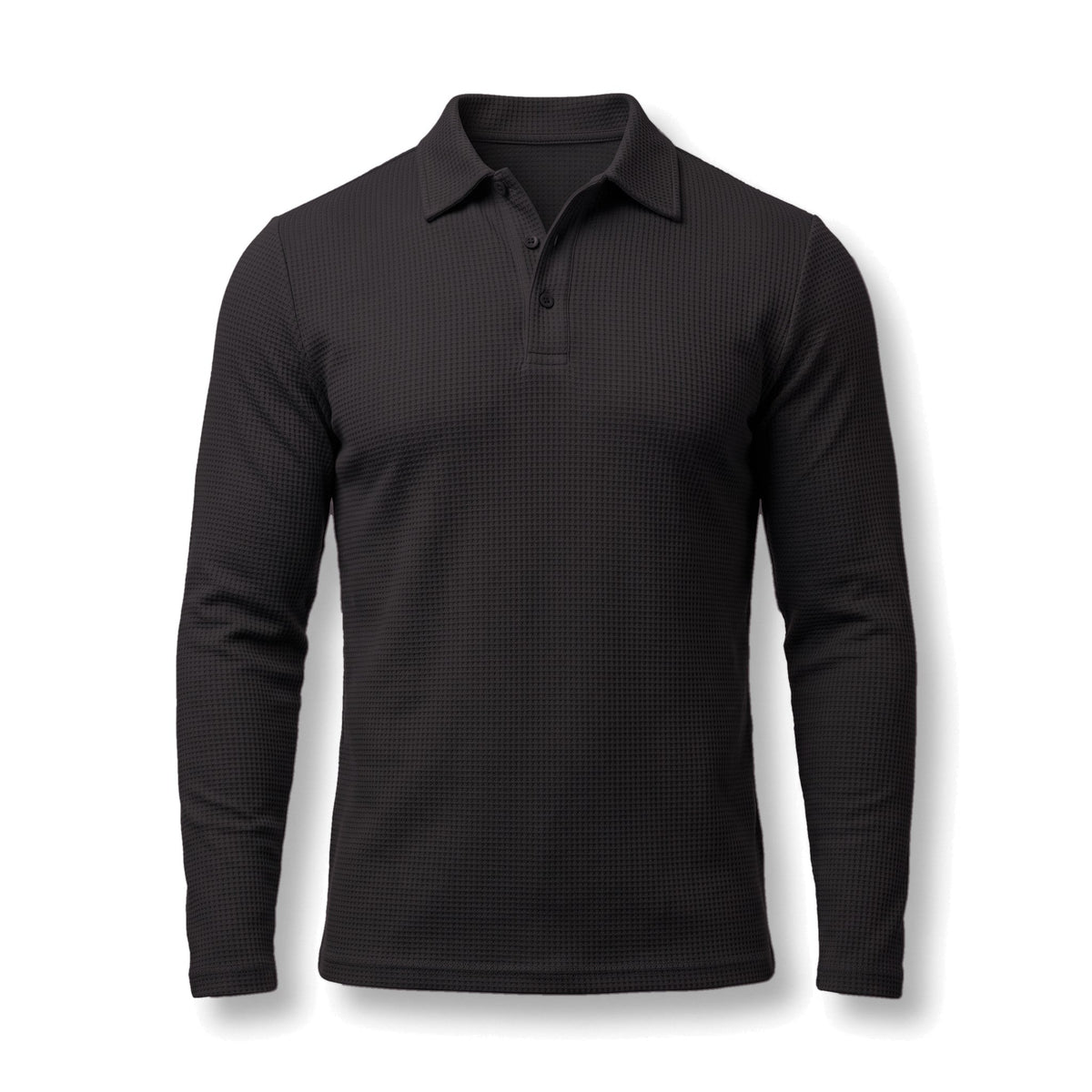 Polo Marco Espresso Zwart plat